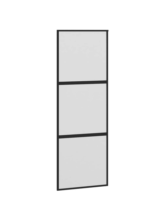 liukuovi laitteistosarjalla 76x205 cm karkaistu lasi alumiini