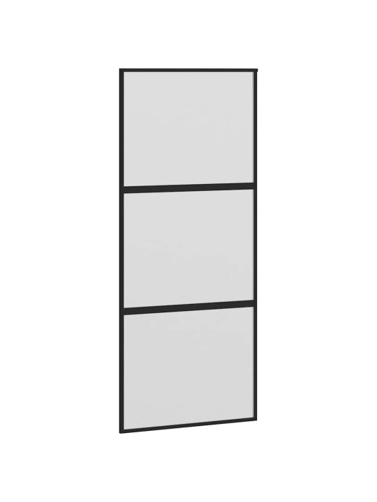 liukuovi laitteistosarjalla 90x205cm karkaistu lasi ja alumiini
