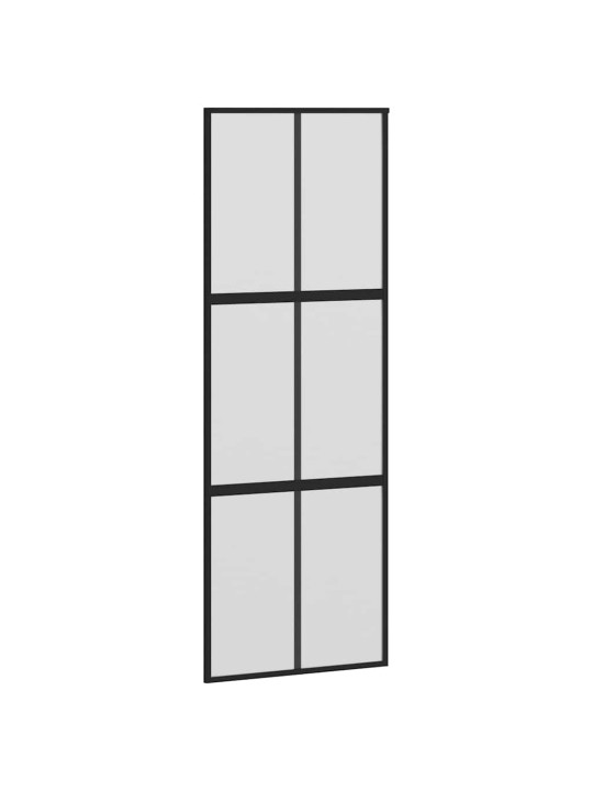 liukuovi laitteistosarjalla 76x205 cm karkaistu lasi alumiini