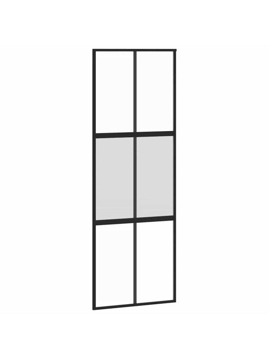 liukuovi laitteistosarjalla 76x205 cm karkaistu lasi alumiini