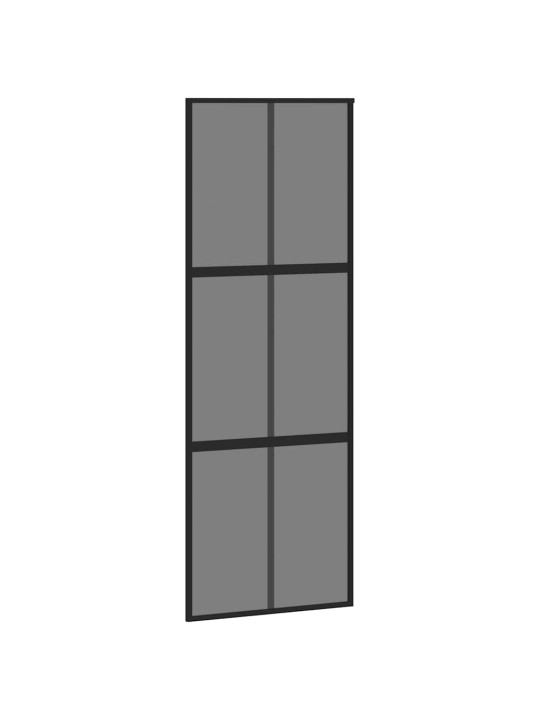 liukuovi laitteistosarjalla 76x205 cm karkaistu lasi alumiini