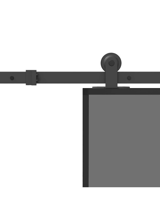 liukuovi laitteistosarjalla 76x205 cm karkaistu lasi alumiini