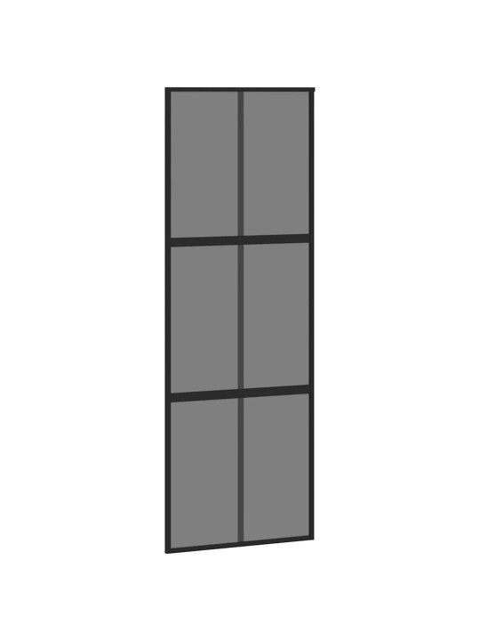 liukuovi laitteistosarjalla 76x205 cm karkaistu lasi alumiini