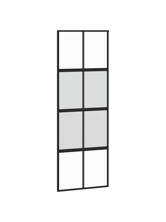 liukuovi laitteistosarjalla 76x205 cm karkaistu lasi alumiini
