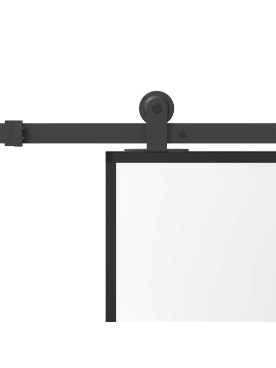 liukuovi laitteistosarjalla 76x205 cm karkaistu lasi alumiini