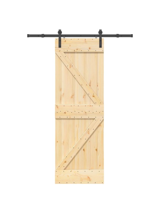 Liukuovi asennustarvikkeineen 70x210 cm täysi mänty