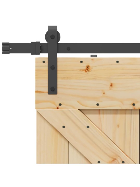 Liukuovi asennustarvikkeineen 100x210 cm täysi mänty
