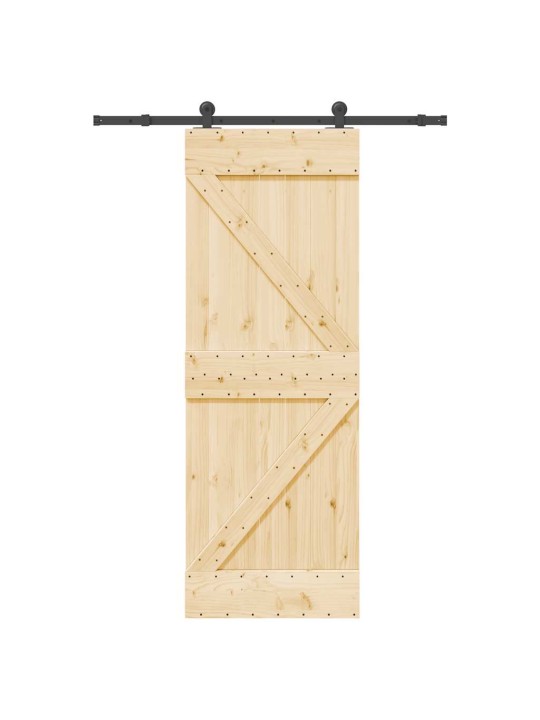 Liukuovi asennustarvikkeineen 70x210 cm täysi mänty