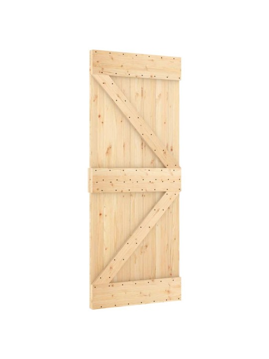 Liukuovi asennustarvikkeineen 70x210 cm täysi mänty