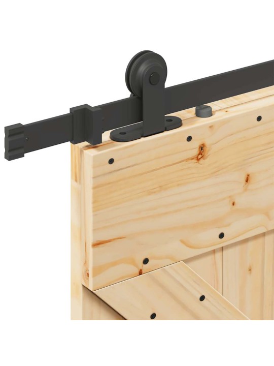 Liukuovi asennustarvikkeineen 80x210 cm täysi mänty