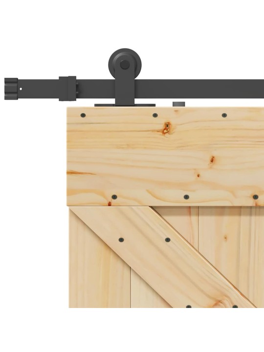 Liukuovi asennustarvikkeineen 80x210 cm täysi mänty