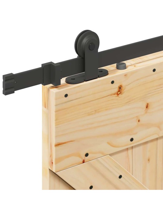 Liukuovi asennustarvikkeineen 90x210 cm täysi mänty