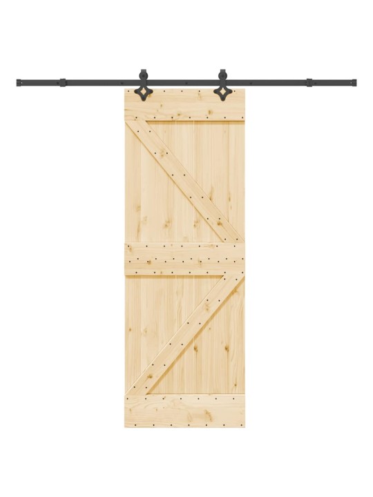 Liukuovi asennustarvikkeineen 70x210 cm täysi mänty