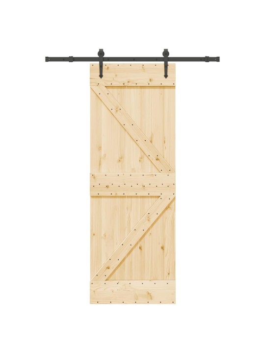 Liukuovi asennustarvikkeineen 70x210 cm täysi mänty