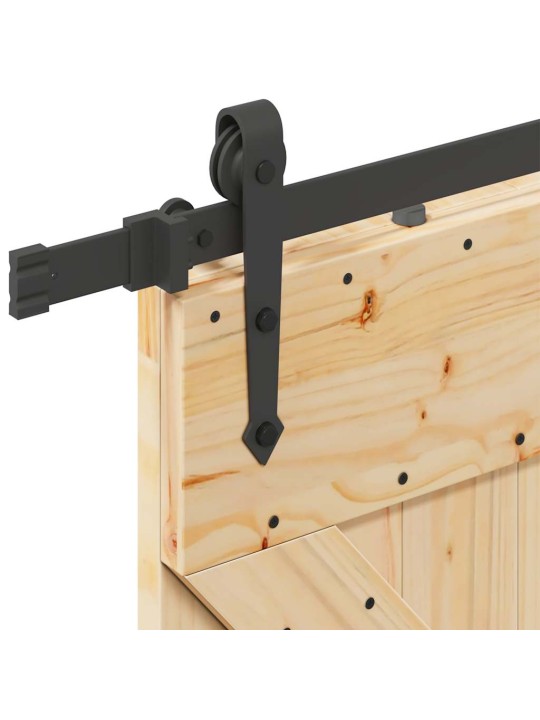 Liukuovi asennustarvikkeineen 80x210 cm täysi mänty