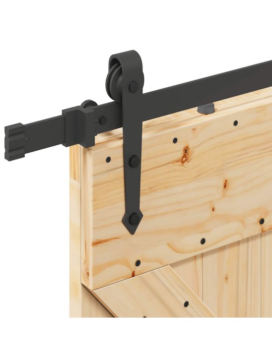 Liukuovi asennustarvikkeineen 80x210 cm täysi mänty