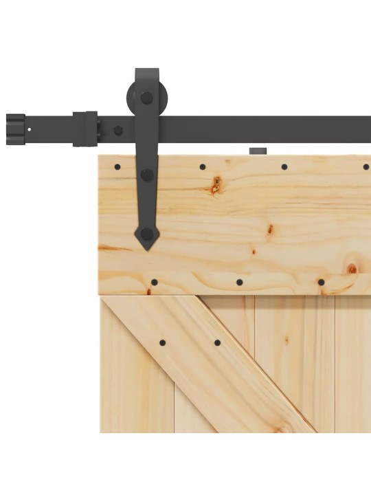 Liukuovi asennustarvikkeineen 80x210 cm täysi mänty