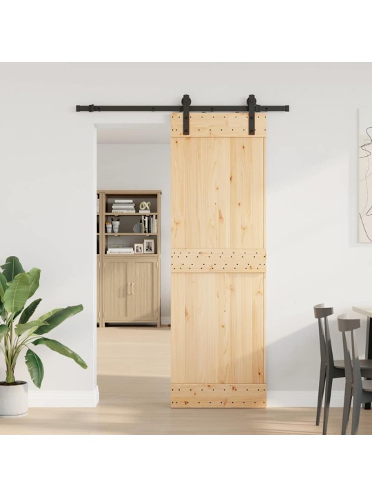 Liukuovi asennustarvikkeineen 70x210 cm täysi mänty