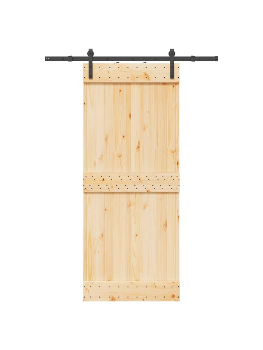 Liukuovi asennustarvikkeineen 85x210 cm täysi mänty