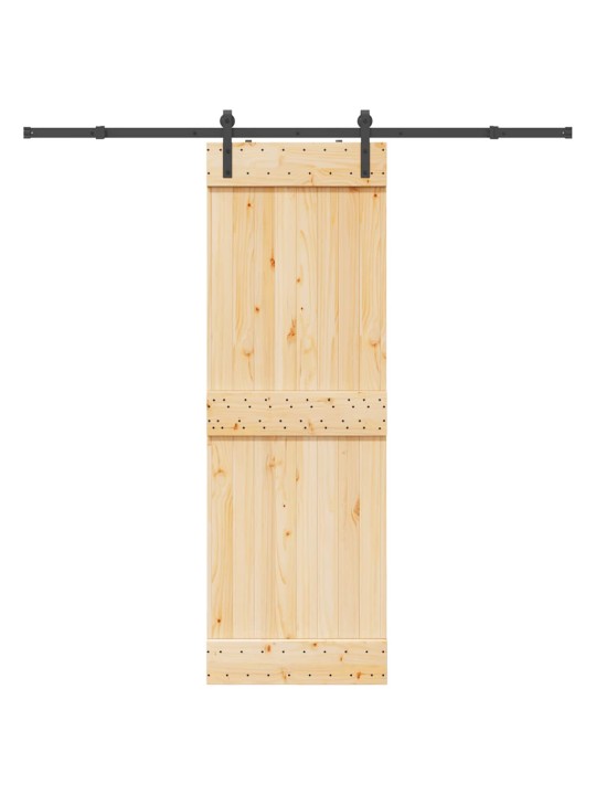 Liukuovi asennustarvikkeineen 70x210 cm täysi mänty