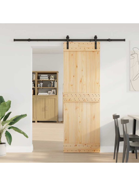 Liukuovi asennustarvikkeineen 70x210 cm täysi mänty