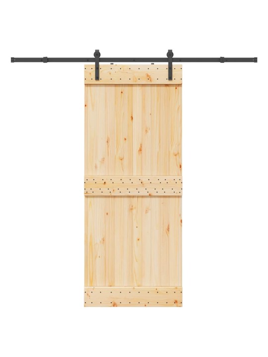 Liukuovi asennustarvikkeineen 85x210 cm täysi mänty