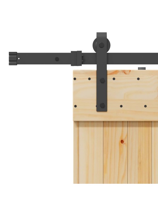 Liukuovi asennustarvikkeineen 100x210 cm täysi mänty