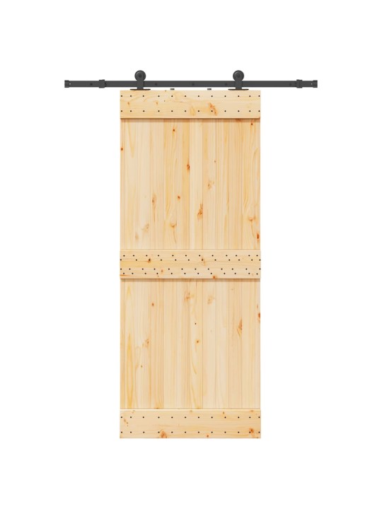 Liukuovi asennustarvikkeineen 85x210 cm täysi mänty