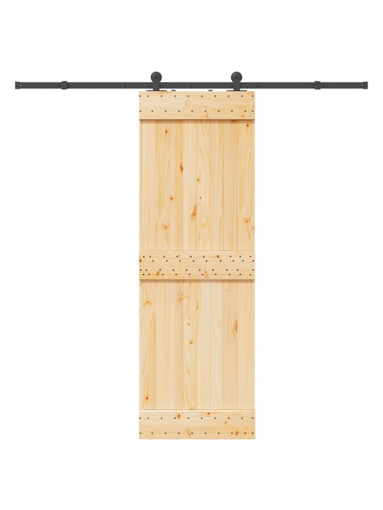Liukuovi asennustarvikkeineen 70x210 cm täysi mänty