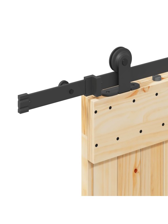 Liukuovi asennustarvikkeineen 100x210 cm täysi mänty