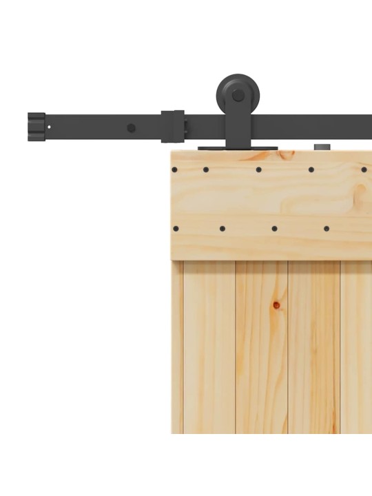 Liukuovi asennustarvikkeineen 100x210 cm täysi mänty