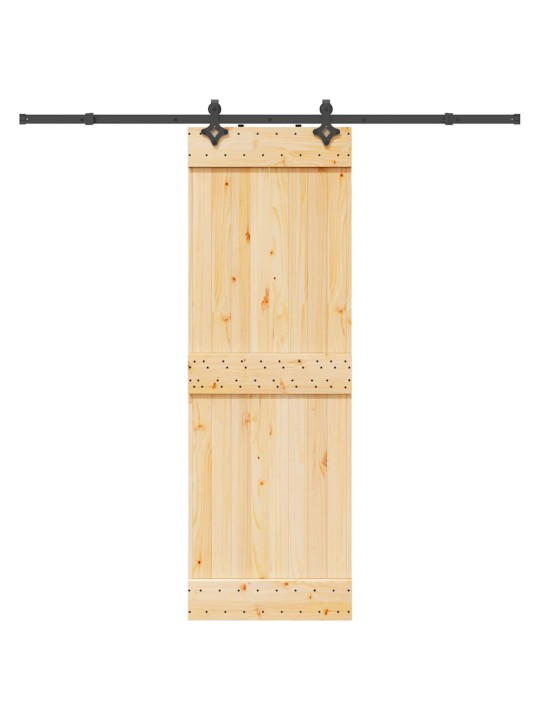 Liukuovi asennustarvikkeineen 70x210 cm täysi mänty