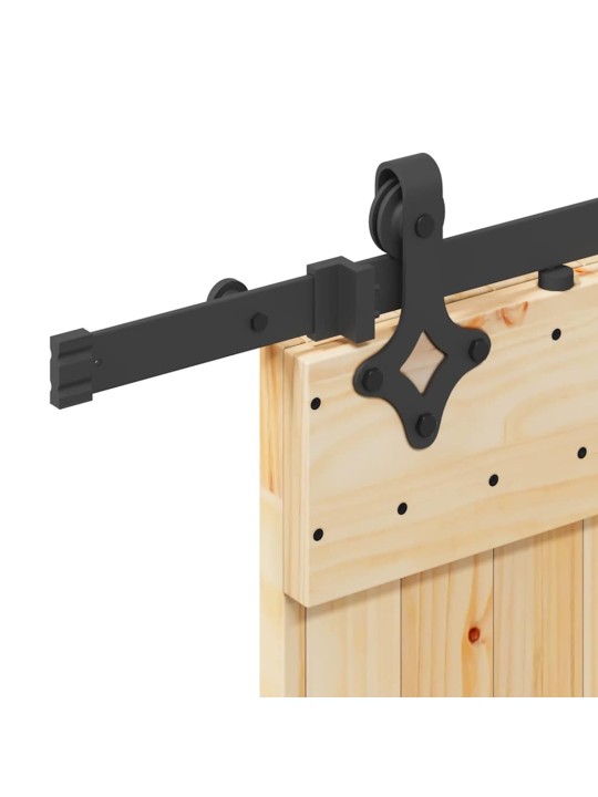 Liukuovi asennustarvikkeineen 90x210 cm täysi mänty