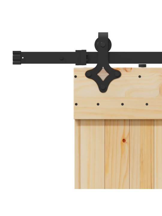 Liukuovi asennustarvikkeineen 100x210 cm täysi mänty