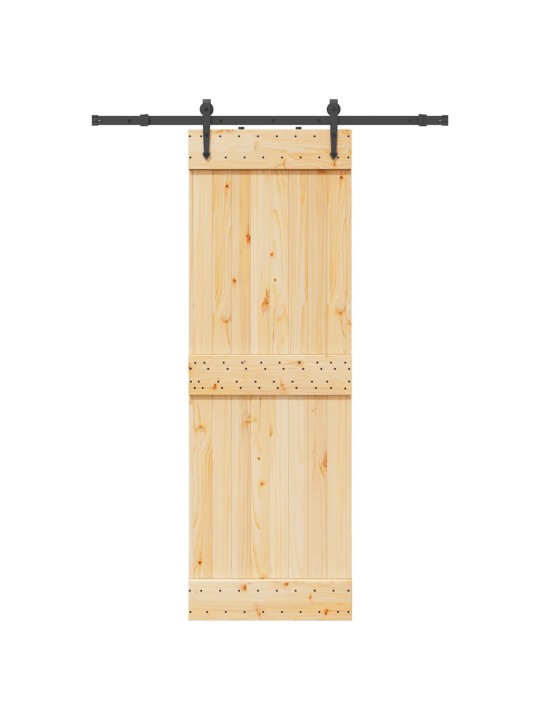 Liukuovi asennustarvikkeineen 70x210 cm täysi mänty
