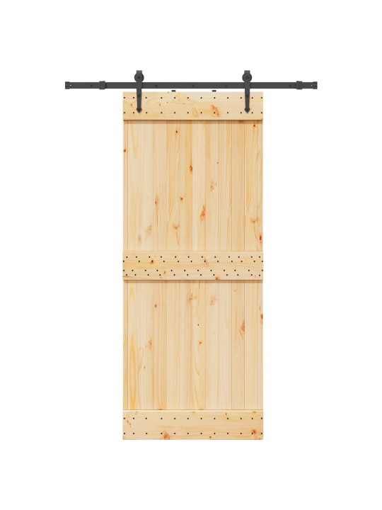Liukuovi asennustarvikkeineen 85x210 cm täysi mänty
