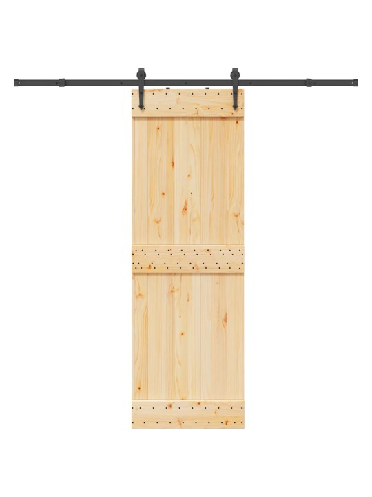 Liukuovi asennustarvikkeineen 70x210 cm täysi mänty