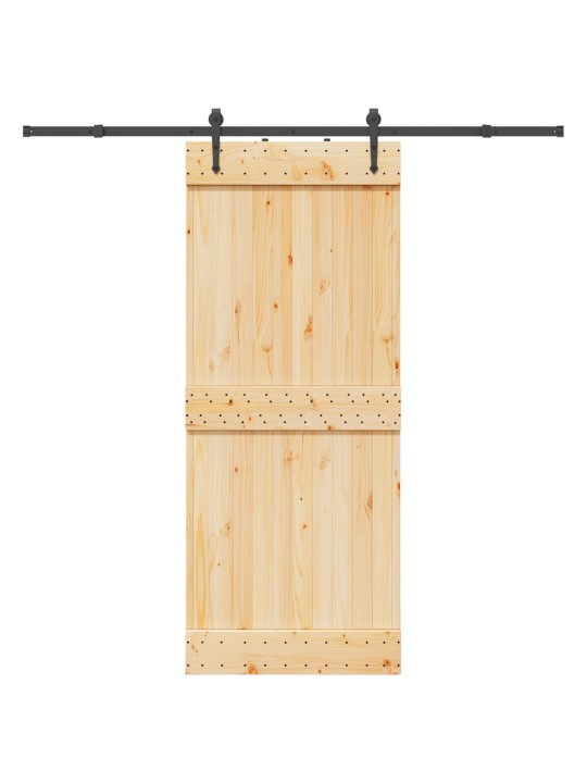 Liukuovi asennustarvikkeineen 85x210 cm täysi mänty