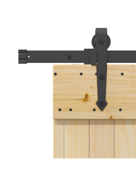 Liukuovi asennustarvikkeineen 100x210 cm täysi mänty