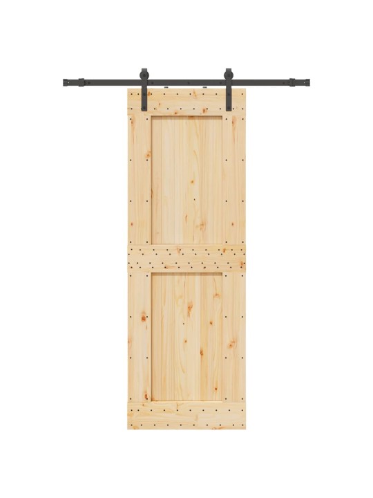 Liukuovi asennustarvikkeineen 80x210 cm täysi mänty