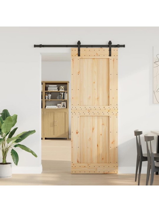 Liukuovi asennustarvikkeineen 85x210 cm täysi mänty
