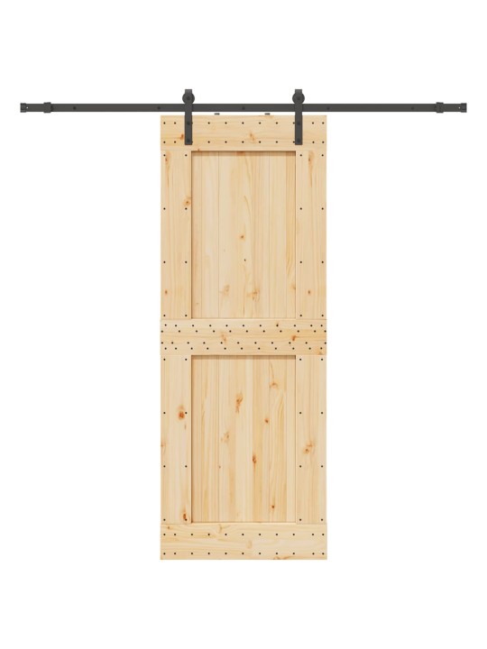 Liukuovi asennustarvikkeineen 85x210 cm täysi mänty