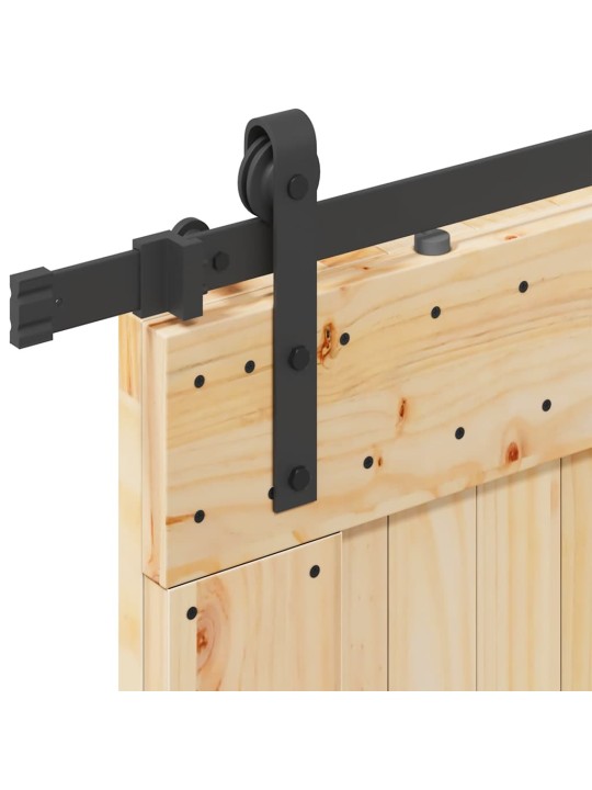 Liukuovi asennustarvikkeineen 90x210 cm täysi mänty