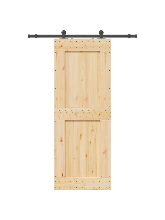 Liukuovi asennustarvikkeineen 85x210 cm täysi mänty