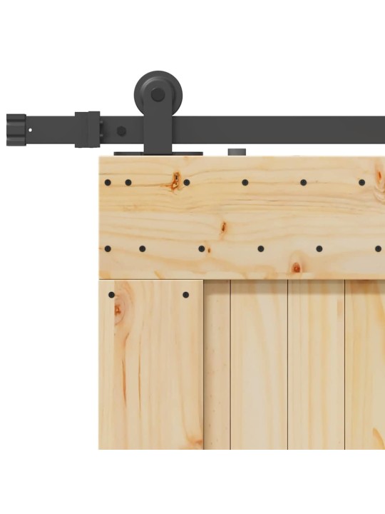 Liukuovi asennustarvikkeineen 85x210 cm täysi mänty