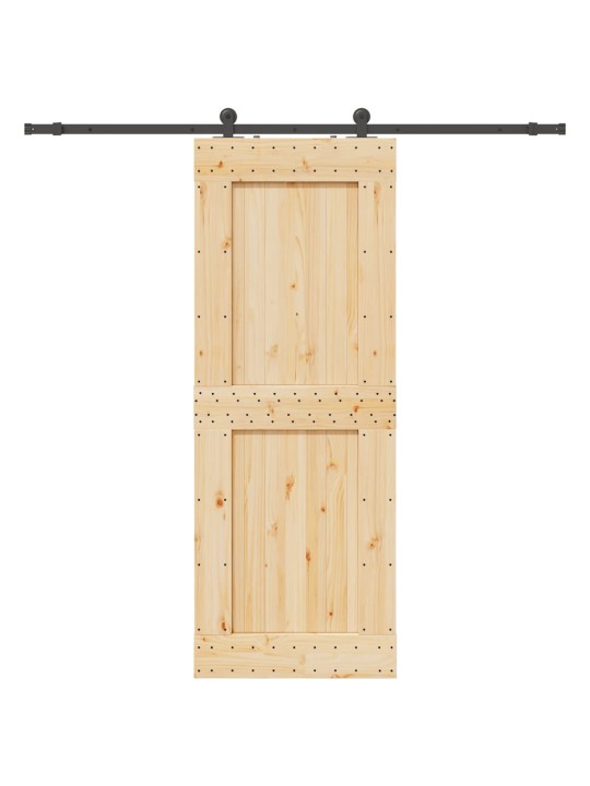 Liukuovi asennustarvikkeineen 85x210 cm täysi mänty