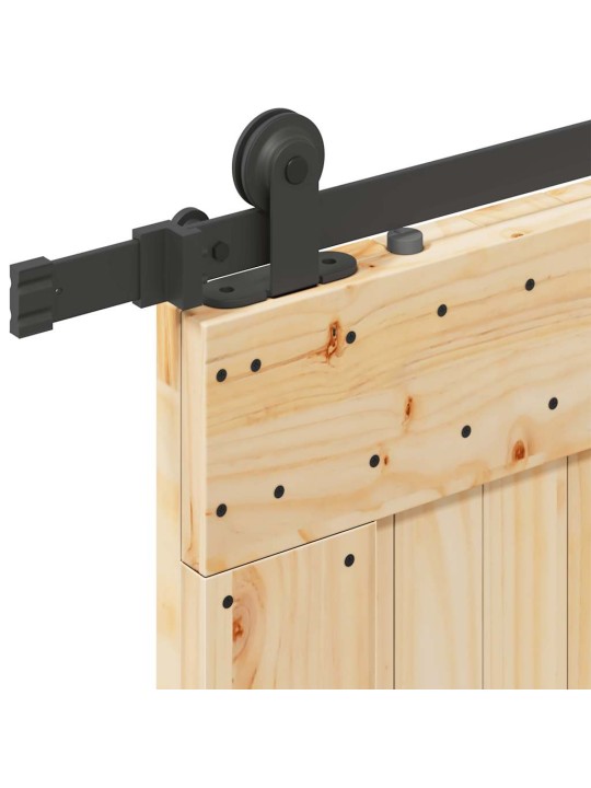 Liukuovi asennustarvikkeineen 85x210 cm täysi mänty