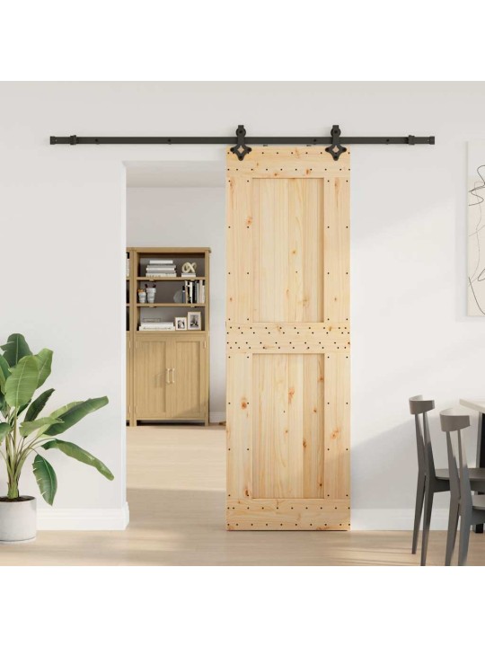Liukuovi asennustarvikkeineen 70x210 cm täysi mänty