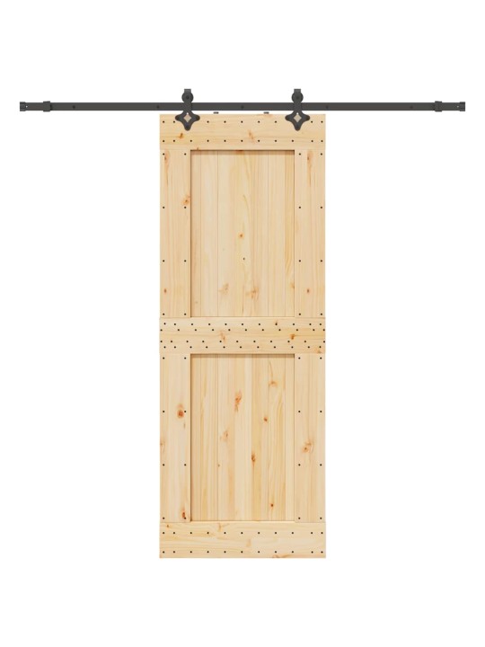 Liukuovi asennustarvikkeineen 85x210 cm täysi mänty
