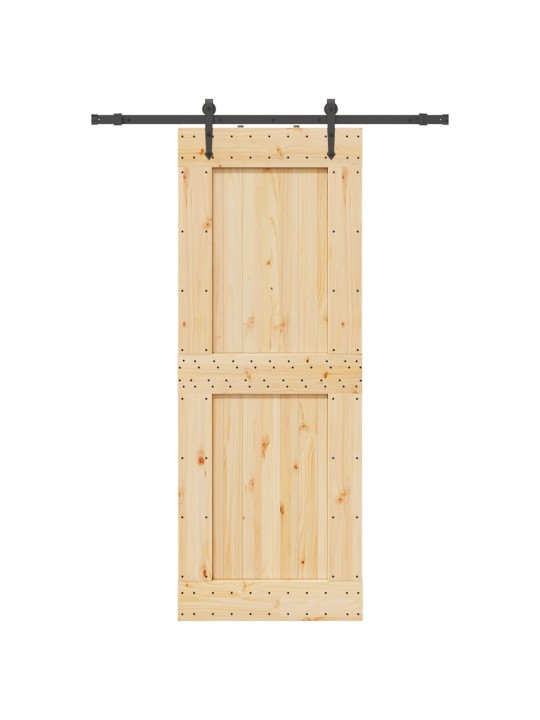 Liukuovi asennustarvikkeineen 85x210 cm täysi mänty